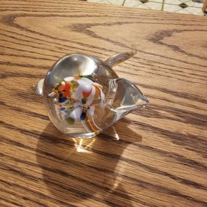 Art Glass Pig Made In Tiawan